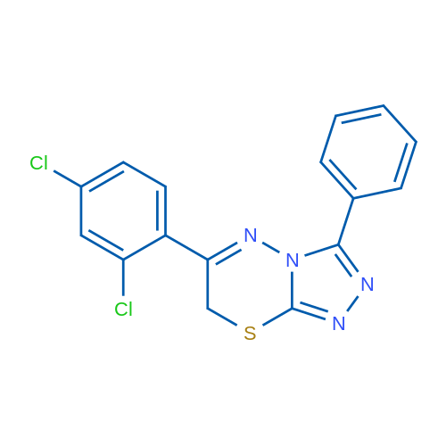 6-(2,4-Dichlorophenyl)-3-phenyl-7H-[1,2,4]triazolo[3,4-b][1,3,4]thiadiazine 2mg