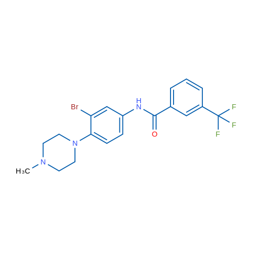 N-[3-Bromo-4-(4-methylpiperazin-1-yl)phenyl]-3-(trifluoromethyl)benzamide 1g
