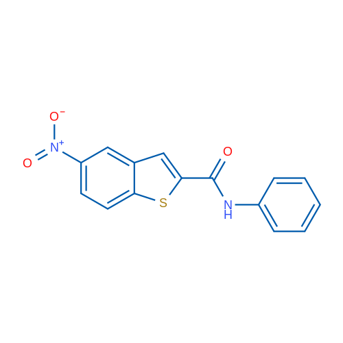 5-Nitro-N-phenyl-1-benzothiophene-2-carboxamide 1g