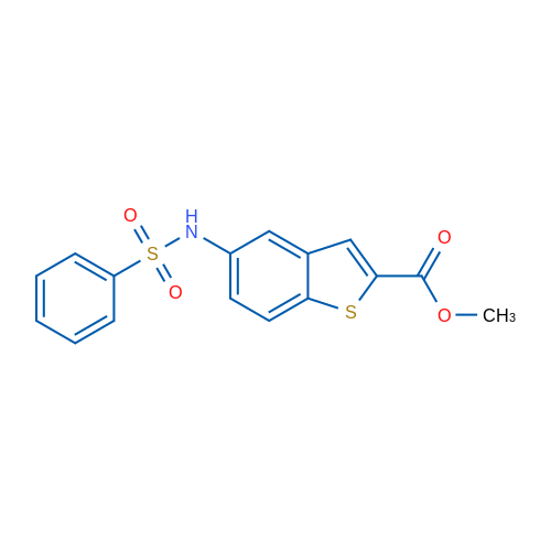Methyl 5-benzenesulfonamido-1-benzothiophene-2-carboxylate 10mg