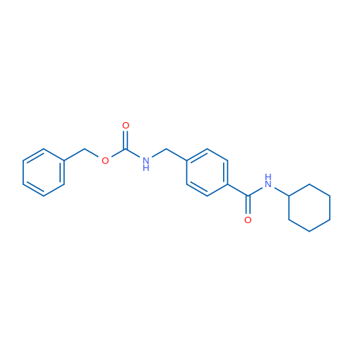 Benzyl N-{[4-(cyclohexylcarbamoyl)phenyl]methyl}carbamate 1g