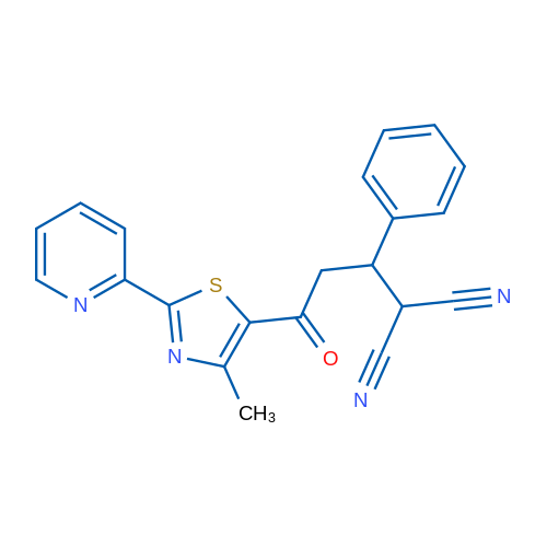 2-{3-[4-methyl-2-(pyridin-2-yl)-1,3-thiazol-5-yl]-3-oxo-1-phenylpropyl}propanedinitrile 1g