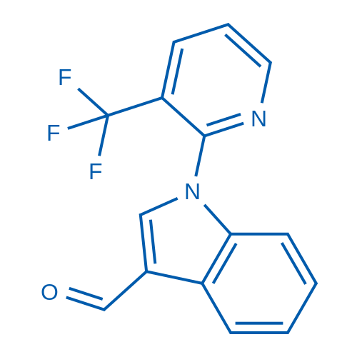 1-(3-(Trifluoromethyl)pyridin-2-yl)-1H-indole-3-carbaldehyde 1g
