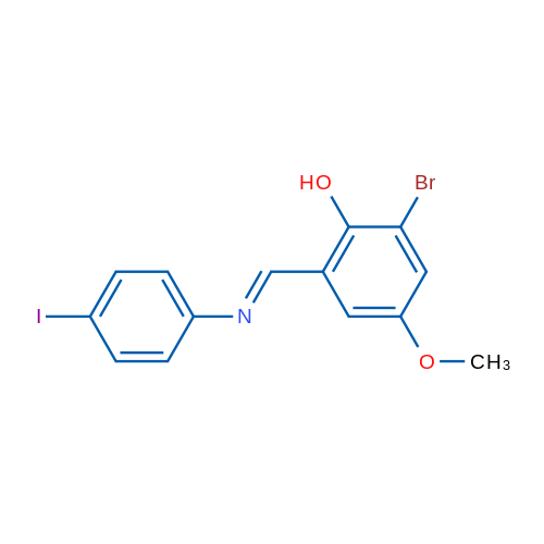 2-Bromo-6-[(1E)-[(4-iodophenyl)imino]methyl]-4-methoxyphenol 1g