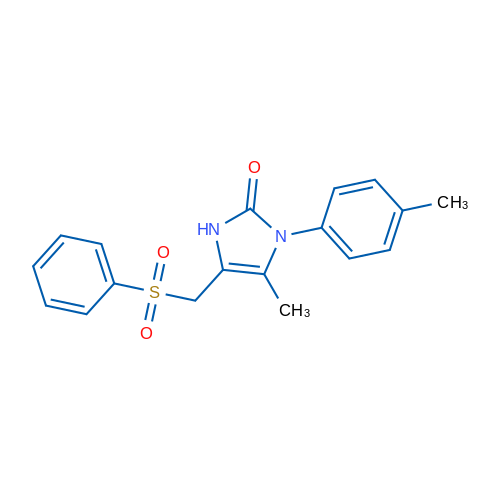4-[(Benzenesulfonyl)methyl]-5-methyl-1-(4-methylphenyl)-2,3-dihydro-1H-imidazol-2-one 1g