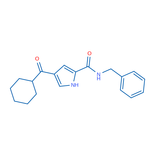 N-Benzyl-4-cyclohexanecarbonyl-1H-pyrrole-2-carboxamide 1g