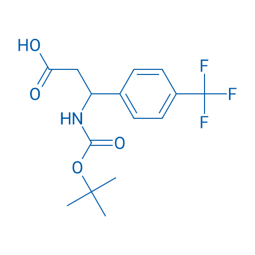 3-((tert-Butoxycarbonyl)amino)-3-(4-(trifluoromethyl)phenyl)propanoic acid 1g