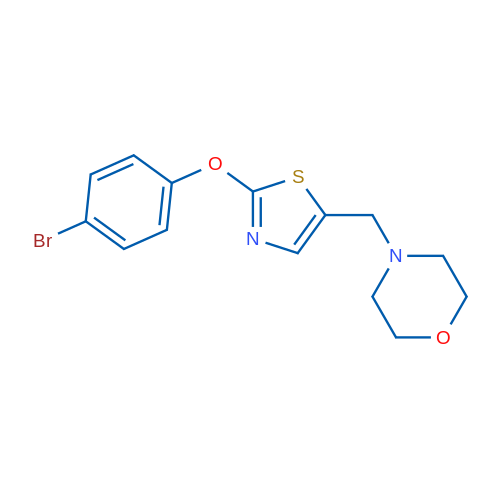 4-{[2-(4-bromophenoxy)-1,3-thiazol-5-yl]methyl}morpholine 1g