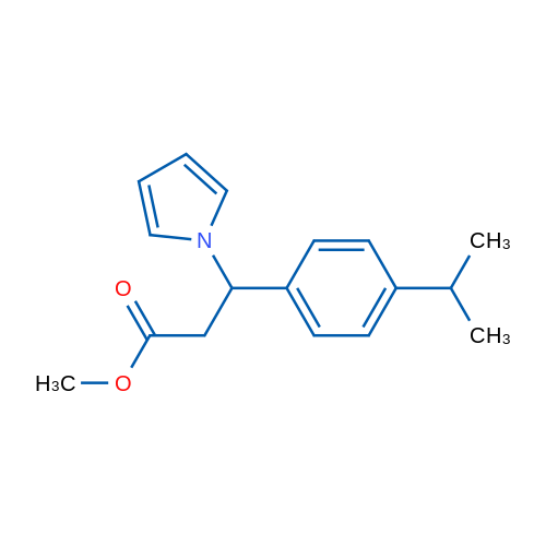 Methyl 3-[4-(propan-2-yl)phenyl]-3-(1H-pyrrol-1-yl)propanoate 1g