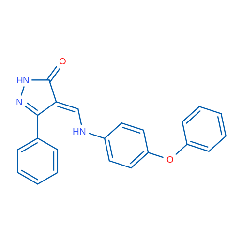 4-{[(4-phenoxyphenyl)amino]methylidene}-3-phenyl-4,5-dihydro-1H-pyrazol-5-one 1g