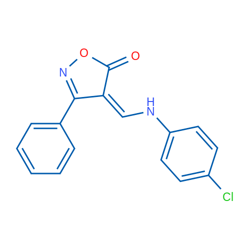 (4Z)-4-{[(4-chlorophenyl)amino]methylidene}-3-phenyl-4,5-dihydro-1,2-oxazol-5-one 1g