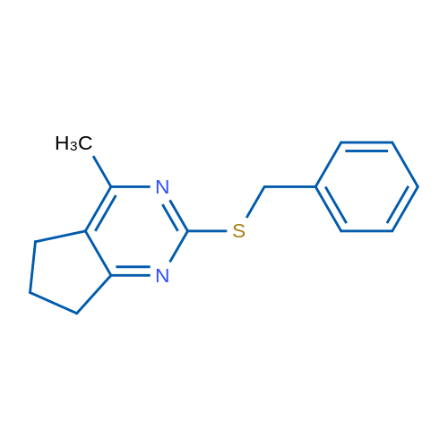 2-(Benzylsulfanyl)-4-methyl-5H,6H,7H-cyclopenta[d]pyrimidine 1g
