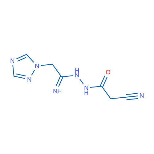 2-Cyano-N'-[2-(1H-1,2,4-triazol-1-yl)ethanimidoyl]acetohydrazide 1g