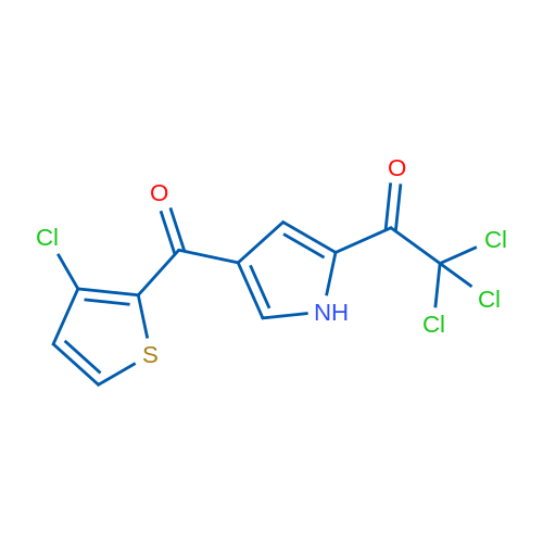 2,2,2-Trichloro-1-[4-(3-chlorothiophene-2-carbonyl)-1H-pyrrol-2-yl]ethan-1-one 1g