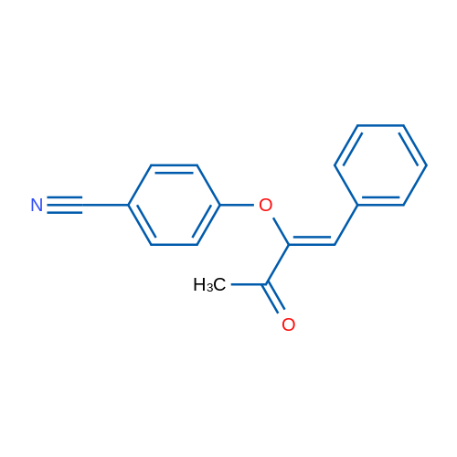 4-{[(1Z)-3-oxo-1-phenylbut-1-en-2-yl]oxy}benzonitrile 1g