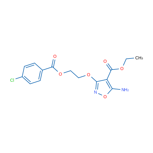 Ethyl 5-amino-3-[2-(4-chlorobenzoyloxy)ethoxy]-1,2-oxazole-4-carboxylate 1g