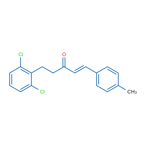(1E)-5-(2,6-Dichlorophenyl)-1-(4-methylphenyl)pent-1-en-3-one 1g