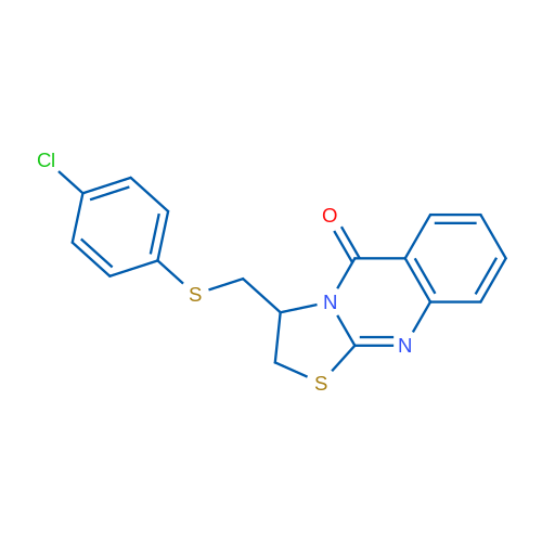 3-{[(4-chlorophenyl)sulfanyl]methyl}-2H,3H,5H-[1,3]thiazolo[2,3-b]quinazolin-5-one 1g