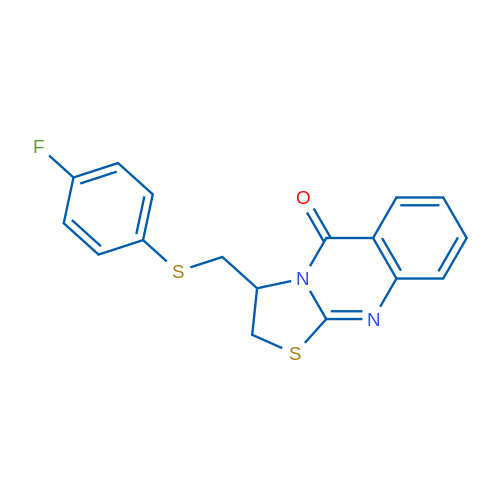 3-{[(4-fluorophenyl)sulfanyl]methyl}-2H,3H,5H-[1,3]thiazolo[2,3-b]quinazolin-5-one 1g
