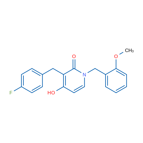 3-[(4-Fluorophenyl)methyl]-4-hydroxy-1-[(2-methoxyphenyl)methyl]-1,2-dihydropyridin-2-one 1g