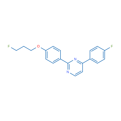4-(4-Fluorophenyl)-2-[4-(3-fluoropropoxy)phenyl]pyrimidine 1g