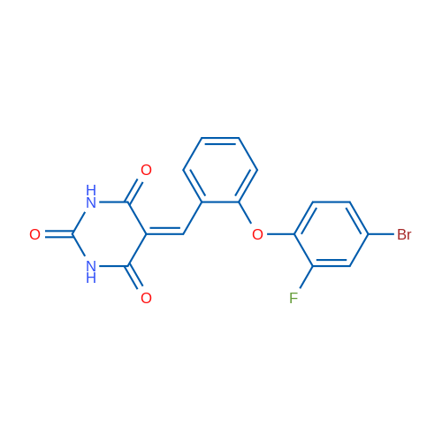 5-{[2-(4-bromo-2-fluorophenoxy)phenyl]methylidene}-1,3-diazinane-2,4,6-trione 1g
