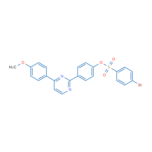 4-[4-(4-Methoxyphenyl)pyrimidin-2-yl]phenyl 4-bromobenzene-1-sulfonate 1g