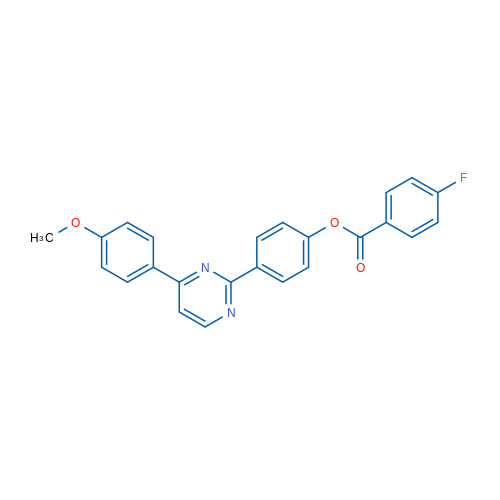 4-[4-(4-Methoxyphenyl)pyrimidin-2-yl]phenyl 4-fluorobenzoate 1g