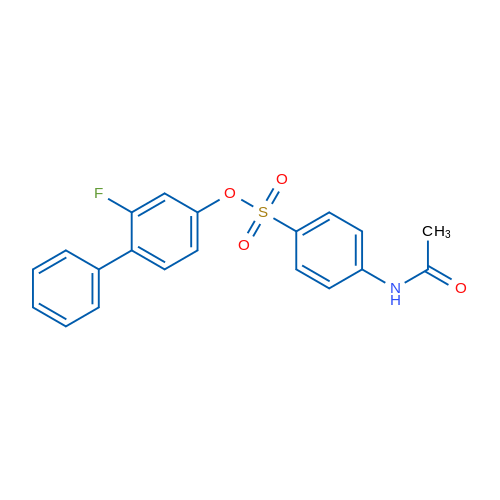 2-Fluoro-[1,1'-biphenyl]-4-yl 4-acetamidobenzene-1-sulfonate 1g