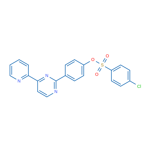 4-[4-(Pyridin-2-yl)pyrimidin-2-yl]phenyl 4-chlorobenzene-1-sulfonate 1g