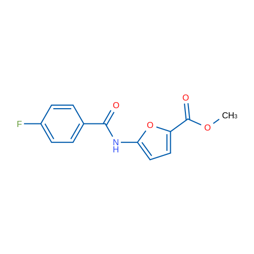 Methyl 5-(4-fluorobenzamido)furan-2-carboxylate 1g