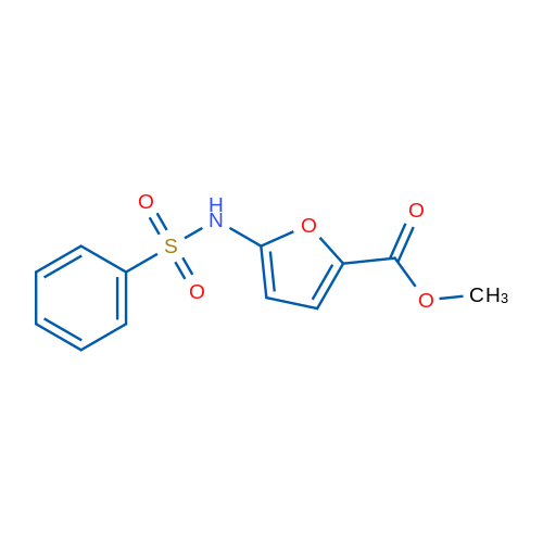 Methyl 5-benzenesulfonamidofuran-2-carboxylate 1g