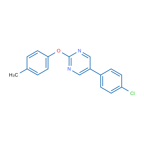 5-(4-Chlorophenyl)-2-(4-methylphenoxy)pyrimidine 1g