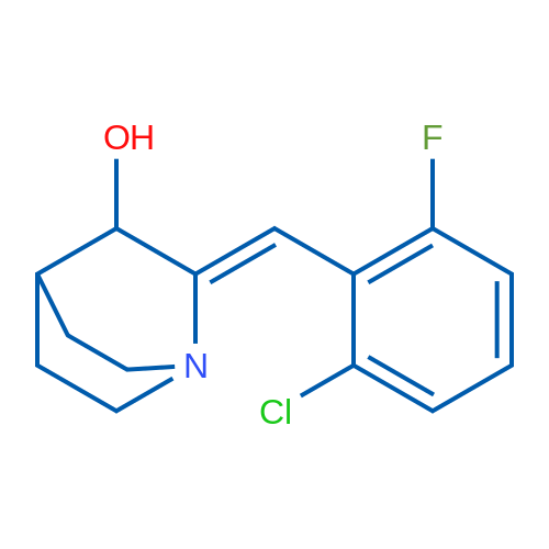 (2Z)-2-[(2-Chloro-6-fluorophenyl)methylidene]-1-azabicyclo[2.2.2]octan-3-ol 1g