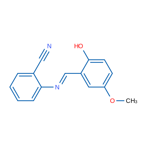 2-[(E)-[(2-Hydroxy-5-methoxyphenyl)methylidene]amino]benzonitrile 1g