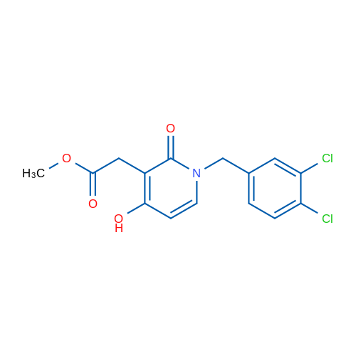 Methyl 2-{1-[(3,4-dichlorophenyl)methyl]-4-hydroxy-2-oxo-1,2-dihydropyridin-3-yl}acetate 1g