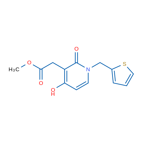 Methyl 2-{4-hydroxy-2-oxo-1-[(thiophen-2-yl)methyl]-1,2-dihydropyridin-3-yl}acetate 1g