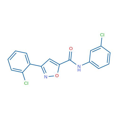 3-(2-Chlorophenyl)-N-(3-chlorophenyl)-1,2-oxazole-5-carboxamide 1g