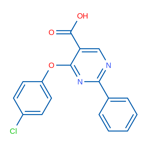 4-(4-Chlorophenoxy)-2-phenylpyrimidine-5-carboxylic acid 1g