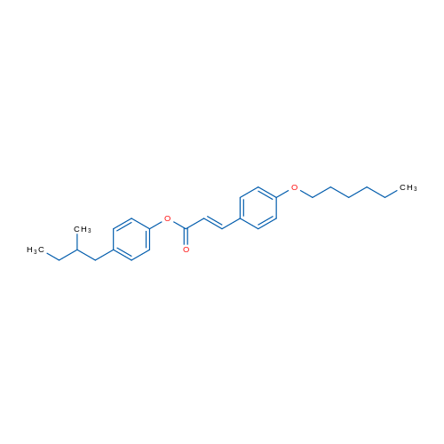 4-(2-Methylbutyl)phenyl (2E)-3-[4-(hexyloxy)phenyl]prop-2-enoate 1g