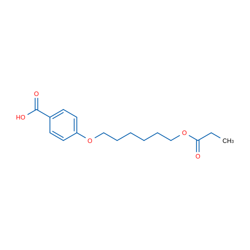 4-{[6-(propanoyloxy)hexyl]oxy}benzoic acid 1g