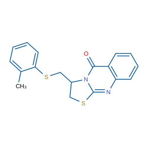 3-{[(2-methylphenyl)sulfanyl]methyl}-2H,3H,5H-[1,3]thiazolo[2,3-b]quinazolin-5-one 1g