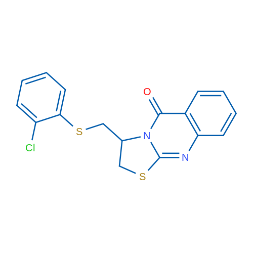 3-{[(2-chlorophenyl)sulfanyl]methyl}-2H,3H,5H-[1,3]thiazolo[2,3-b]quinazolin-5-one 1g