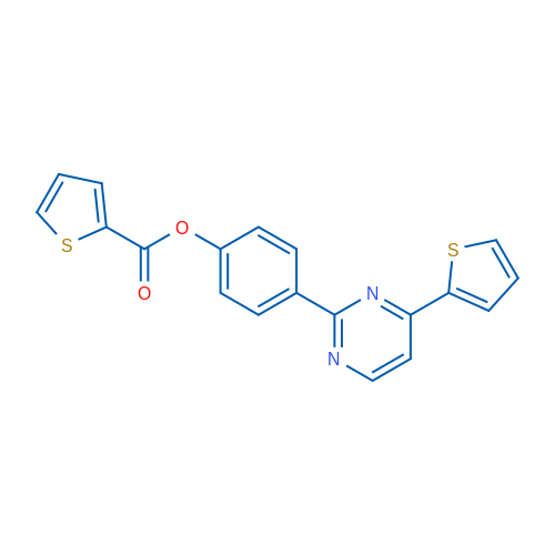 4-[4-(Thiophen-2-yl)pyrimidin-2-yl]phenyl thiophene-2-carboxylate 1g