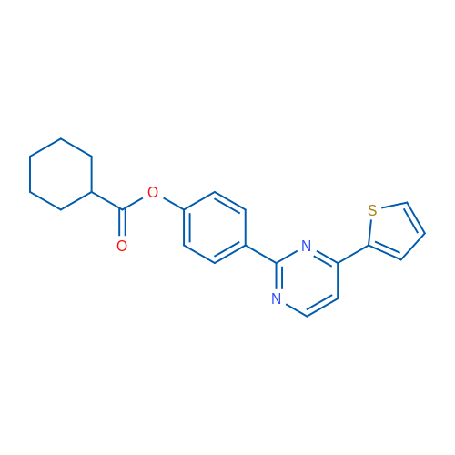 4-[4-(Thiophen-2-yl)pyrimidin-2-yl]phenyl cyclohexanecarboxylate 1g