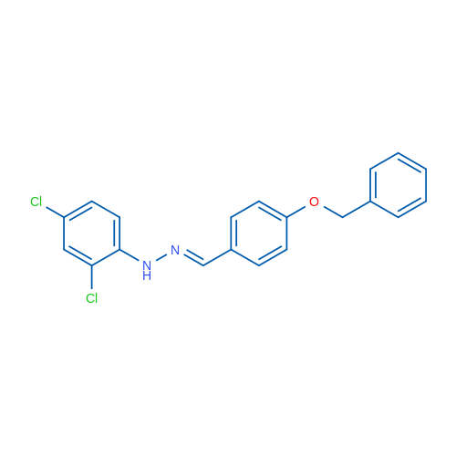 (E)-1-{[4-(benzyloxy)phenyl]methylidene}-2-(2,4-dichlorophenyl)hydrazine 1g