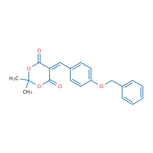 5-{[4-(benzyloxy)phenyl]methylidene}-2,2-dimethyl-1,3-dioxane-4,6-dione 1g