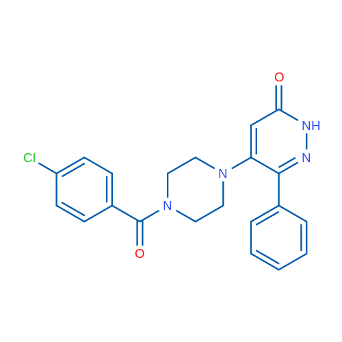 5-[4-(4-Chlorobenzoyl)piperazin-1-yl]-6-phenyl-2,3-dihydropyridazin-3-one 1g
