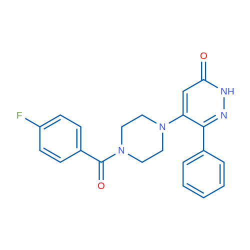 5-[4-(4-Fluorobenzoyl)piperazin-1-yl]-6-phenyl-2,3-dihydropyridazin-3-one 1g