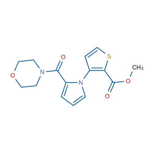 Methyl 3-[2-(morpholine-4-carbonyl)-1H-pyrrol-1-yl]thiophene-2-carboxylate 1g